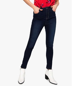 jean femme slim taille haute en stretch bleu jeans8857201_1