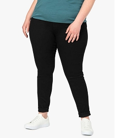 jegging femme taille normale en coton stretch noir pantalons et jeans8857801_1