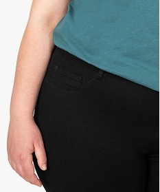 jegging femme taille normale en coton stretch noir pantalons et jeans8857801_2