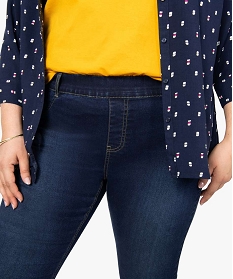 jegging femme grande taille en coton stretch bleu pantalons et jeans8857901_2