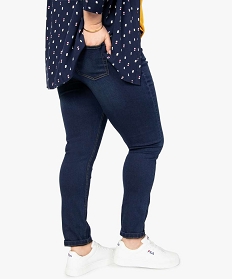 jegging femme grande taille en coton stretch bleu pantalons et jeans8857901_3