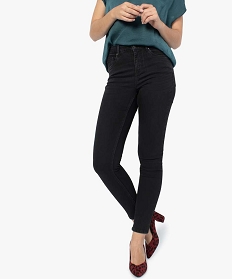 jean femme coupe skinny taille basse en stretch noir pantalons jeans et leggings8858001_1