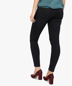 jean femme coupe skinny taille basse en stretch noir pantalons jeans et leggings8858001_3