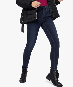 jean femme coupe skinny taille basse en stretch bleu pantalons jeans et leggings8858401_1