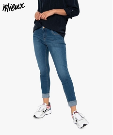 jean femme en polyester recycle avec finitions bord-franc gris pantalons jeans et leggings8859401_1