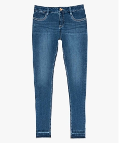 jean femme en polyester recycle avec finitions bord-franc gris pantalons jeans et leggings8859401_4