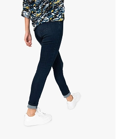 jean femme coupe slim en polyester recycle bleu pantalons jeans et leggings8859501_3