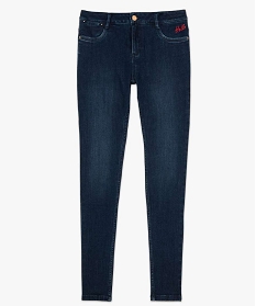 jean femme coupe slim en polyester recycle bleu pantalons jeans et leggings8859501_4