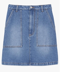 jupe en jean pour femme avec larges poches gris8861801_4