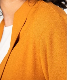 veste femme fluide a manches 34 orange vestes8873301_2