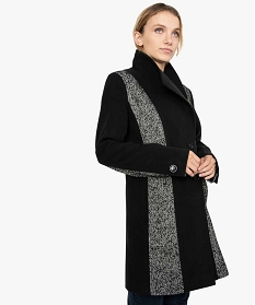 manteau femme bimatiere elegant noir8873401_1