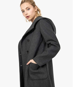 manteau femme avec grande capuche gris8873701_2