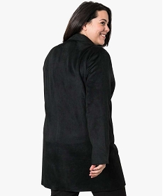 manteau femme long en velours noir8875001_3