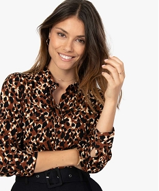 chemise femme fluide a imprime leopard imprime chemisiers8878201_2