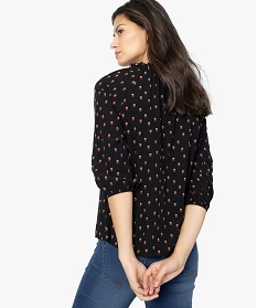 blouse femme imprimee avec manches 34 elastiquees imprime blouses8879001_3