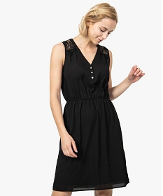 robe femme avec epaules en dentelle noir robes8884201_1