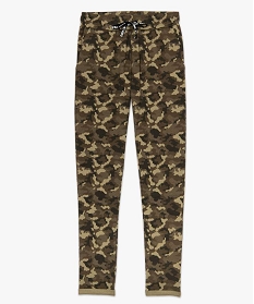 pantalon femme en jersey motif camouflage imprime pantalons8885101_4