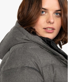 manteau femme effet 2-en-1 a capuche gris vestes et manteaux8888801_2