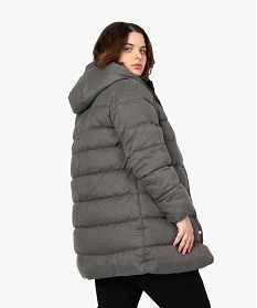 manteau femme effet 2-en-1 a capuche gris8888801_3