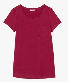 tee-shirt de grossesse avec dos plisse elegant violet t-shirts manches courtes8905101_4