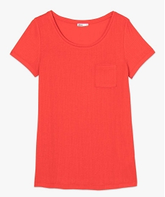 tee-shirt de grossesse avec dos plisse elegant rouge t-shirts manches courtes8905201_4