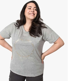 tee-shirt femme loose a manches courtes et imprime imprime tee shirts tops et debardeurs8907001_1