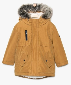 manteau bebe garcon avec capuche orange manteaux blousons8930701_1