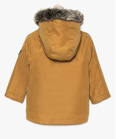 manteau bebe garcon avec capuche orange manteaux blousons8930701_3