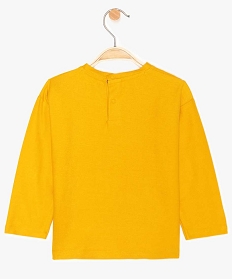 tee-shirt bebe garcon imprime streetwear – lulu castagnette jaune8936101_2