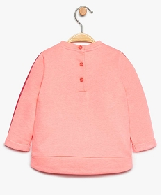 sweat bebe fille a motifs brillants - lulu castagnette rose8938601_2