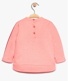 sweat bebe fille a motifs brillants - lulu castagnette rose8938601_4