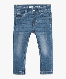 GEMO Jean coupe slim bébé fille bleu vif