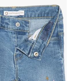 jean bebe fille slim a motif pailletes – lulu castagnette gris jeans8940301_3