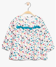 chemise bebe fille avec motifs fleuris multicolore8942501_1