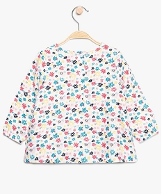 chemise bebe fille avec motifs fleuris multicolore8942501_2