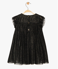 robe bebe fille en tulle a pois dorees et doublure brillante noir8943601_4