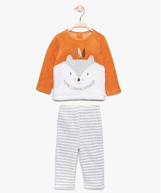 pyjama bebe garcon 2 pieces avec motif renard orange8951801_1