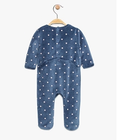 pyjama bebe fille a motifs pois avec col fronce bleu8957101_2