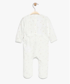 pyjama bebe en velours avec motifs etoiles et lapin brode blanc8957201_2