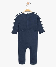 pyjama bebe garcon en coton avec inscription sur lavant bleu8957601_2