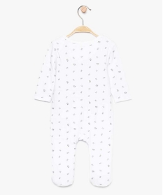 pyjama bebe en coton a motif all over et broderie blanc8957801_2
