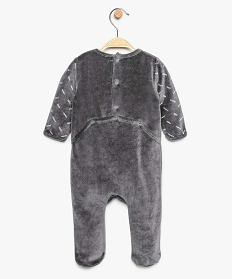 pyjama bebe garcon en velours avec motifs chiens gris pyjamas velours8958101_2