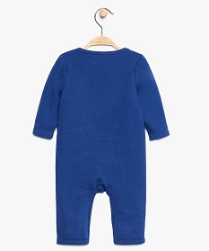 pyjama bebe garcon sans pieds en coton bio bleu8958201_2