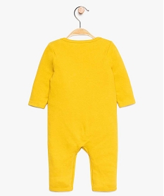 pyjama bebe garcon sans pieds en coton bio jaune8958301_2