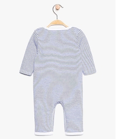 pyjama bebe garcon sans pieds en coton bio blanc8958401_2