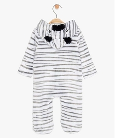 combinaison bebe zippee motif zebre blanc8959201_3