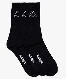 chaussettes homme unies - kappa (lot de 3) noir8968101_1