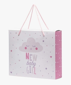 boite cadeau bebe fille avec motif nuage en carton recycle blanc8973101_1