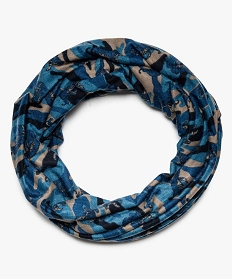 echarpe snood garcon avec motifs tigres bleu foulards echarpes et gants8986301_1