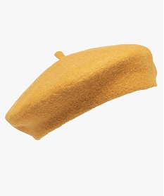 beret femme contenant de la laine jaune8990701_1
